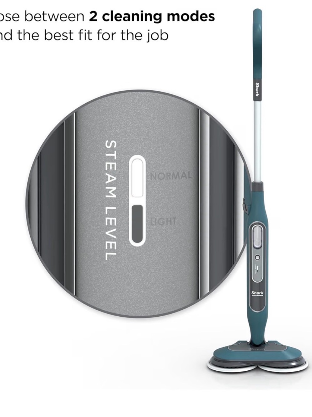 New in box - Shark Teal Steam Mop with Dual Rotating Heads - Picture 2 of 4